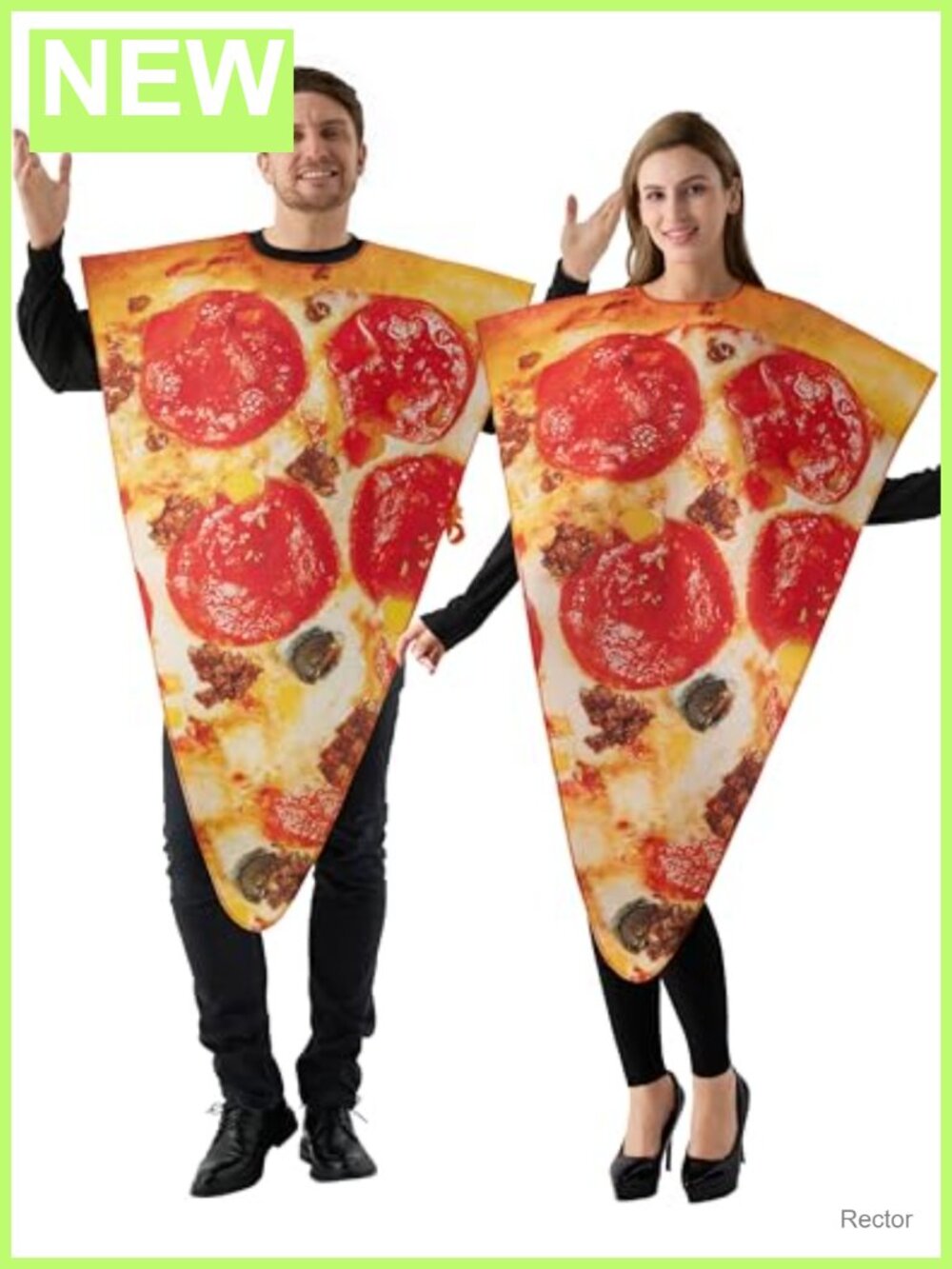 Adult Pizza Slice Costume Halloween Cosplay Couple One Size